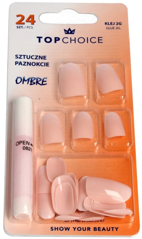 Накладные ногти "Ombre", 78019 - Top Choice — фото N1