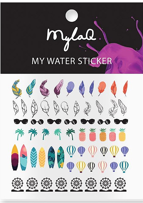 Наклейки для нігтів "Святковий день" - MylaQ My Holiday Sticker — фото N1