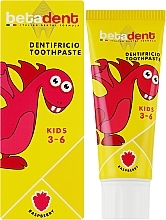Зубная паста для детей от 3 до 6 лет - Betadent Dentifricio Toothpaste Kids Rasberry — фото N2