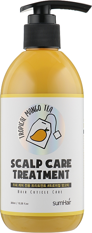 Бальзам для волосся заспокійливий з екстрактом манго - SumHair Scalp Care Treatment Tropical Mango Tea — фото N1