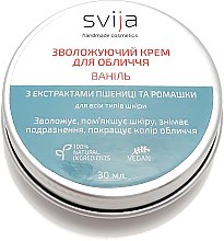 Парфумерія, косметика Зволожувальний крем для обличчя "Ваніль" з екстрактами пшениці і ромашки для всіх типів шкіри - Svija Handmade Cosmetics Face Cream