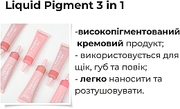 Кремовые румяна - Bless Beauty Liquid Pigment 3in1 — фото N3