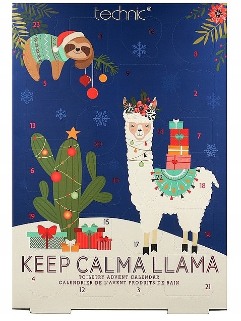 Набор "Адвент-календарь", 24 продукта - Technic Cosmetics Keep Calma Llama — фото N1