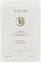 Маска для волос - T-Lab Professional Coco Therapy Duo Mask (пробник) — фото N1