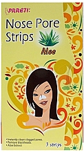 Духи, Парфюмерия, косметика Очищающие поры пластыри для носа - Prreti Nose Pore Strips Aloe