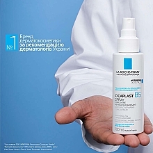 Успокаивающий восстанавливающий спрей-концентрат для раздраженной или поврежденной кожи лица и тела взрослых и детей - La Roche-Posay Cicaplast B5 Spray — фото N7
