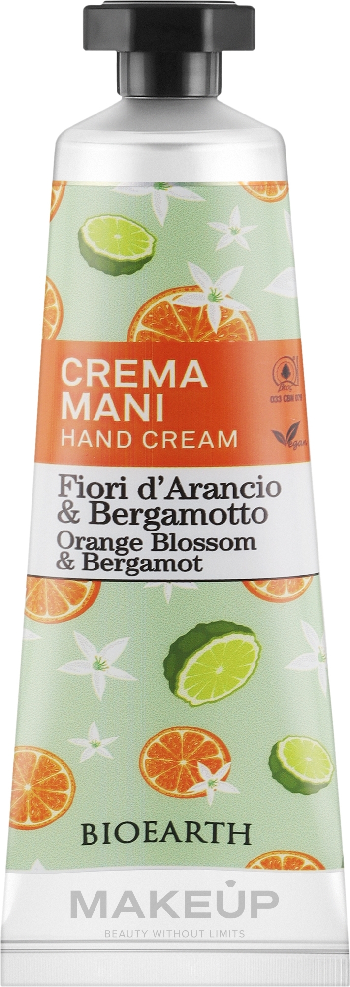 Крем для рук "Апельсиновый цвет и бергамот" - Bioearth Family Orange Blossom & Bergamot Hand Cream — фото 30ml