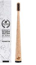 Парфумерія, косметика Бамбукова зубна щітка, чорна - Viktoriz Premium