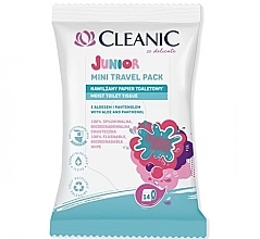 Вологі серветки - Cleanic Junior Mini Travel Pack — фото N1