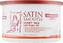 Парфумерія, косметика Віск банка з аргановою олією - Satin Smooth Honey Wax With Argan Oil