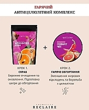 Набір "Подвійний гарячий антицелюлітний комплекс" - Reclaire (scrub/250g + wrap/200ml) — фото N2