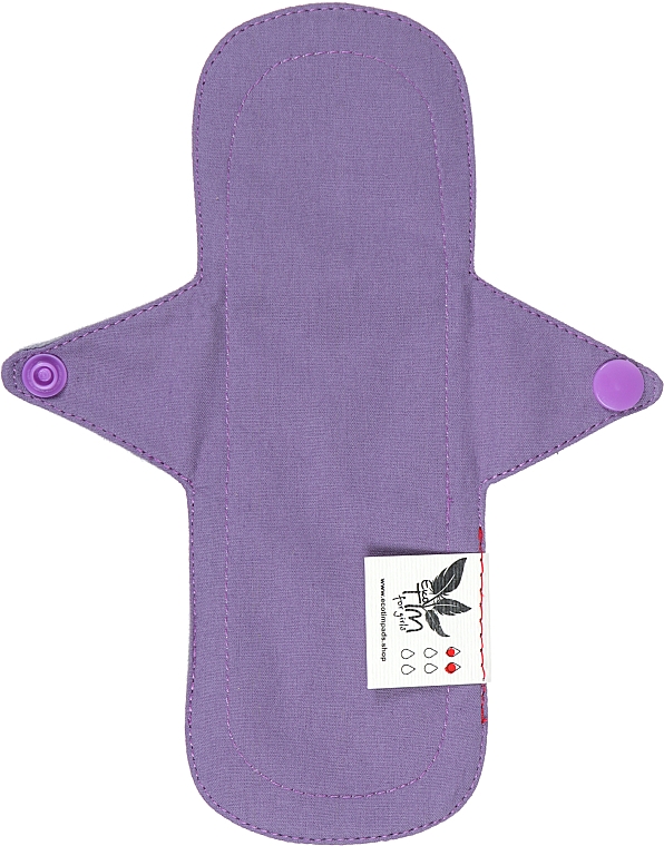 Прокладка для менструації, нормал, 2 краплі, пильний бузок - Ecotim For Girls — фото N1