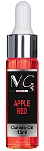 Масло для кутикулы с пипеткой - MG Nails Apple Red Cuticule Oil — фото N1