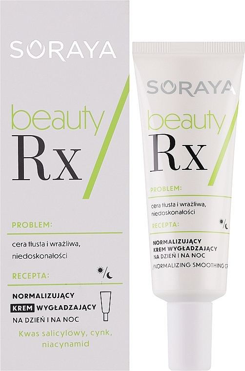 Нормалізуючий розгладжуючий крем для обличчя - Soraya Beauty Rx — фото N2
