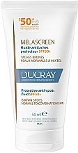 Парфумерія, косметика Антипігментний флюїд для обличчя - Ducray Melascreen Protective Anti-spots Fluid SPF 50 Normal to Combination Skin