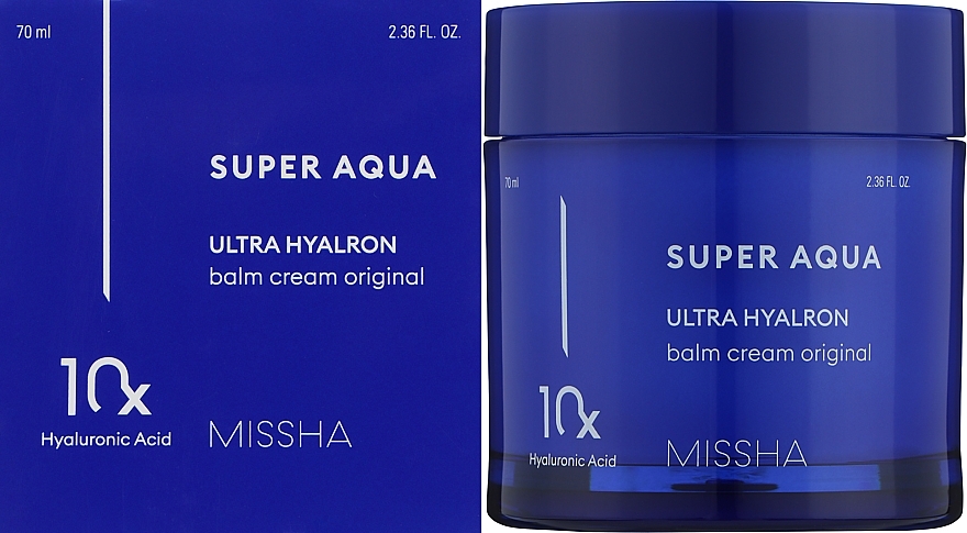 Увлажняющий крем-бальзам для лица - Missha Super Aqua Ultra Hyalron Balm Cream Original — фото N2