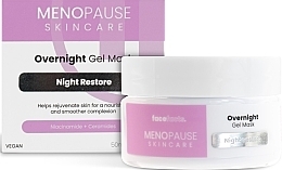 Парфумерія, косметика Нічна гелева маска для обличчя - Face Facts Menopause Skincare  Overnight Gel Mask