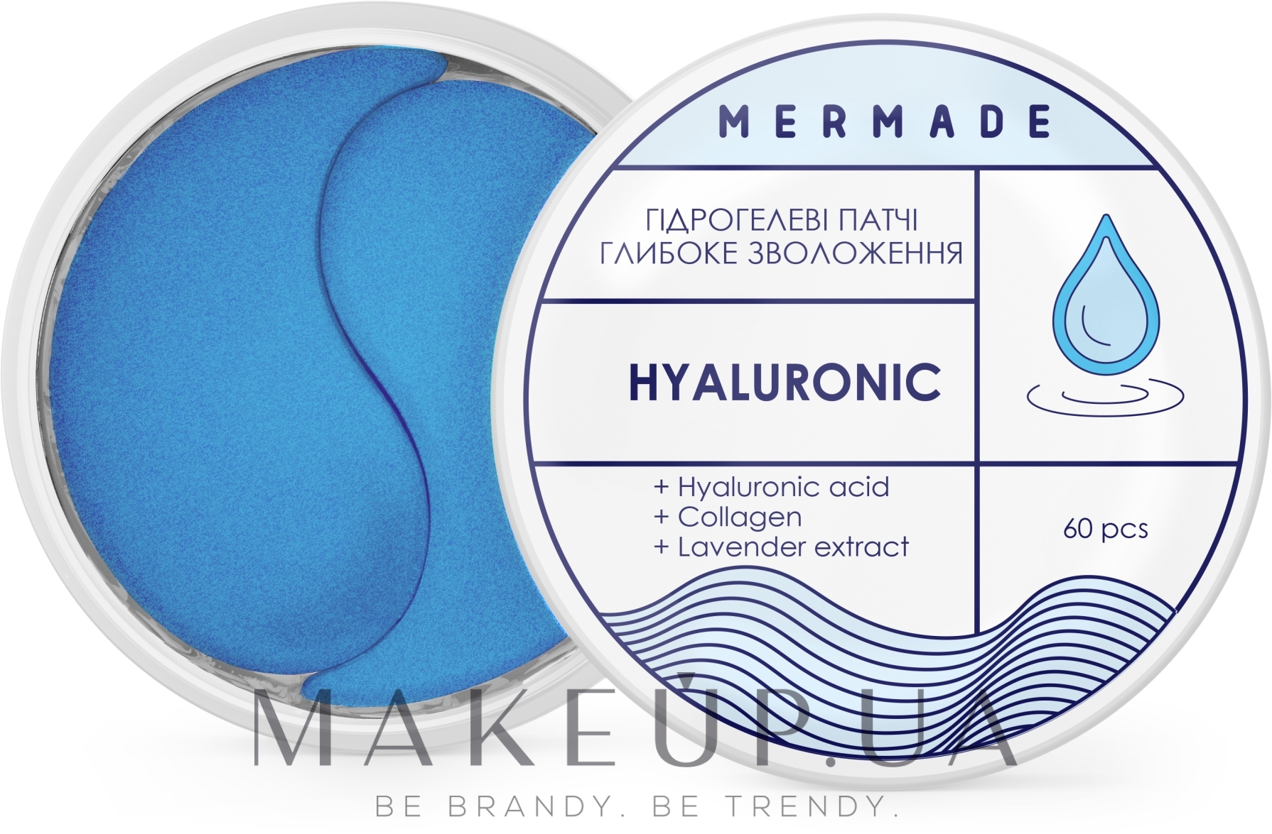 Зволожувальні гідрогелеві патчі під очі - Mermade Hyaluronic Patch — фото 60шт