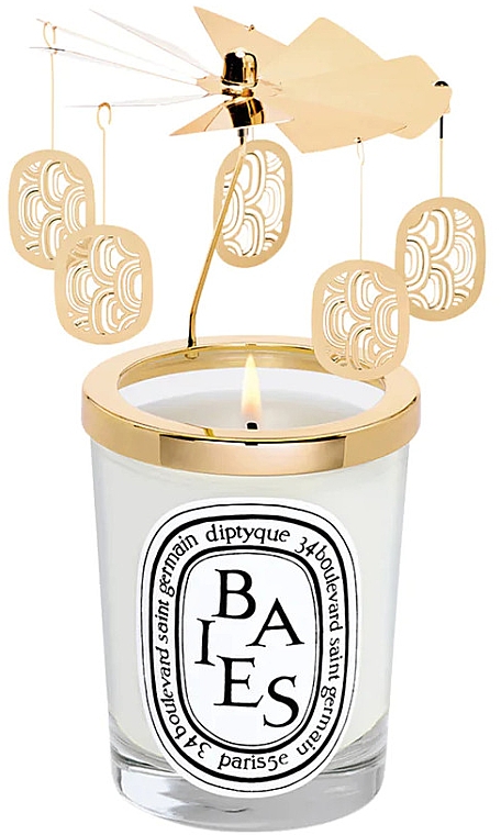 Набор - Diptyque Carousel Set With Baies Candle (candle/190g + acc) — фото N1