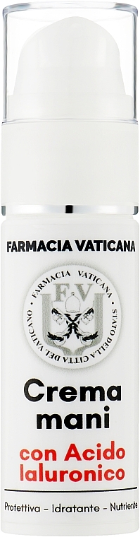 Крем для рук с гиалуновой кислотой - Farmacia Vaticana — фото N1