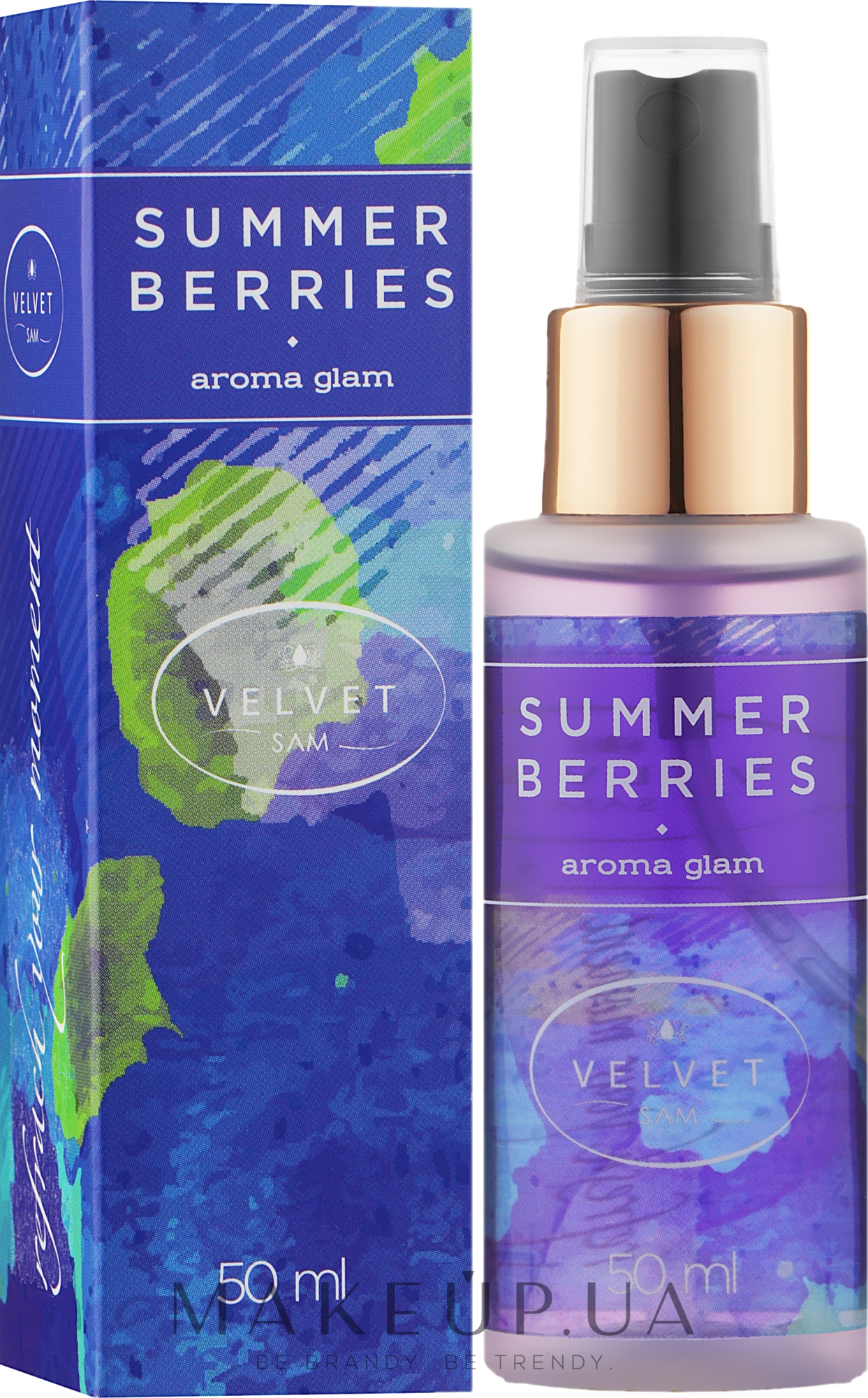 Аромаспрей для тіла "Summer Berries" - Velvet Sam Aroma Glam — фото 50ml