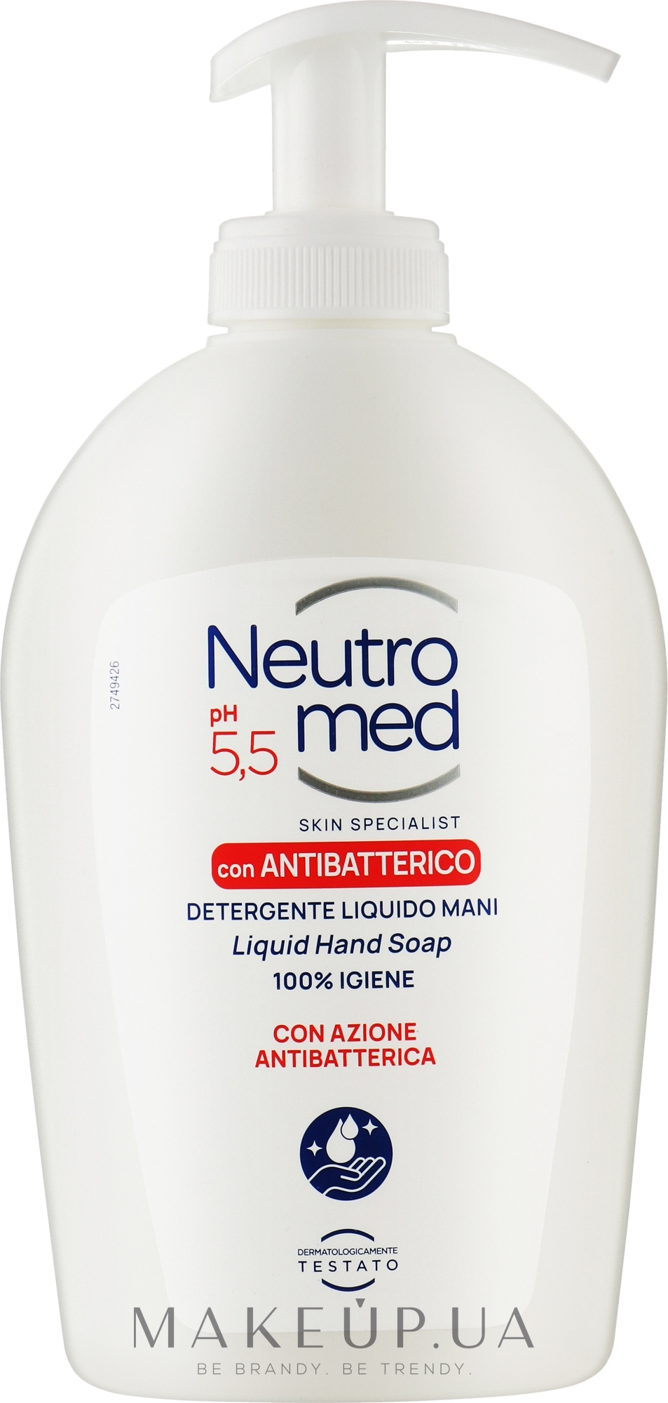 Жидкое мыло для рук "Antibatterico " - Neutromed Liquid Hand Soap  — фото 300ml