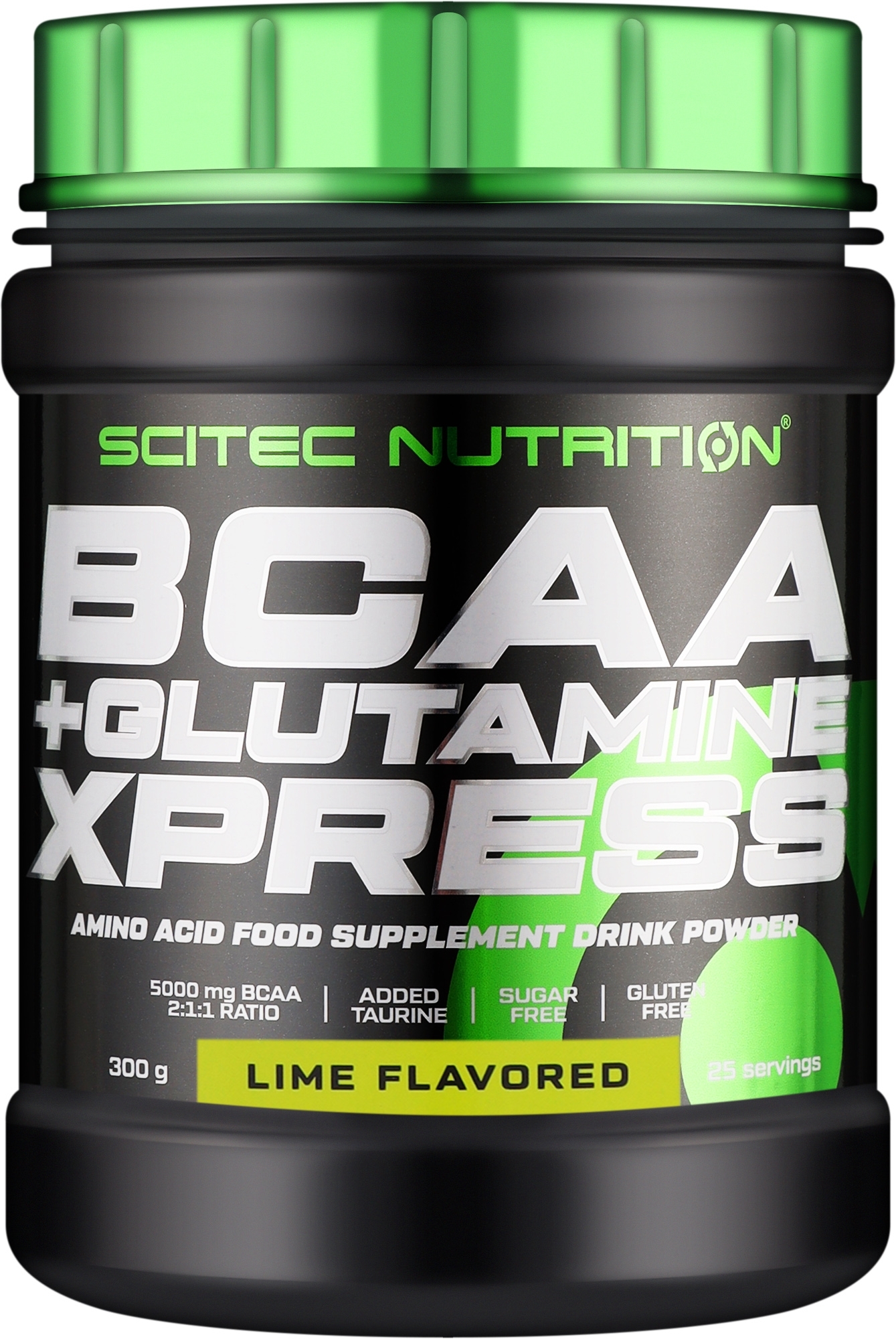 Аминокислота - Scitec Nutrition BCAA + Glutamine Xpress Lime — фото 300g