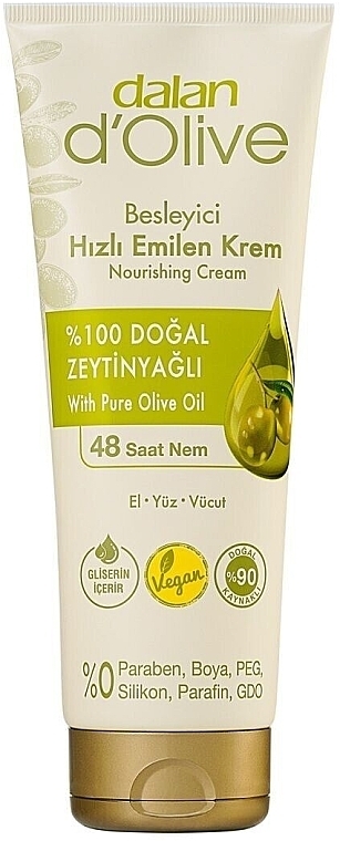 Питательный крем с оливковым маслом - Dalan D'Olive Nourishing Fast Absorbing Cream