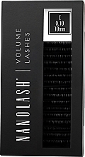 Накладные ресницы C, 0.10 (10 мм) - Nanolash Volume Lashes — фото N8