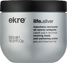 Парфумерія, косметика Маска антижовта для волосся - Ekre Life.Liss Silver Mask