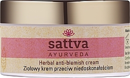 Парфумерія, косметика Крем для рівного тону обличчя - Sattva Ayurveda Anti-Blemish Cream