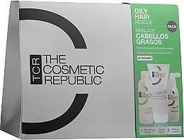 Духи, Парфюмерия, косметика Набор для жирной кожи головы - The Cosmetic Republic Pack Oily Hair (shm/200ml + cond/200ml + h/ser/125ml)