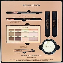 Духи, Парфюмерия, косметика Набор для бровей, 7 продуктов - Makeup Revolution Brow Defining Kit