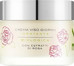 Зволожувальний крем для обличчя з органічними екстрактами троянди - Kaloderma Crema Viso Giorno — фото N1