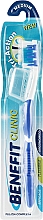 Зубна щітка потрійної дії, блакитна - Mil Mil Benefit — фото N1
