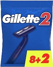 Парфумерія, косметика Набір одноразових станків для гоління, 10шт - Gillette 2