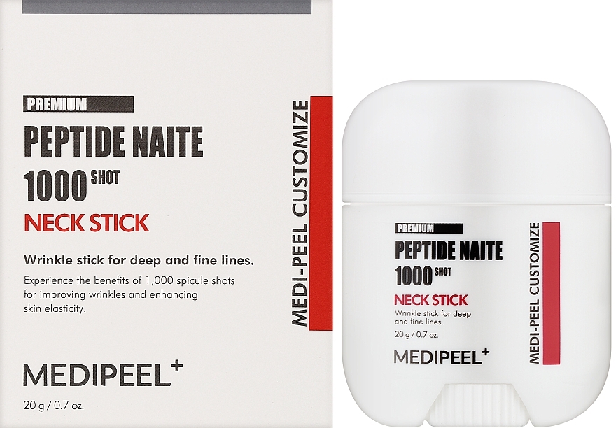 Стік для зони шиї та декольте - MEDIPEEL Premium Peptide Naite 1000 Shot Neck Stick — фото N2