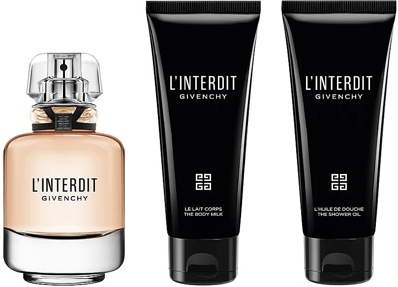 Givenchy L’Interdit - Набір (edt/80ml + sh.oil + bodymlk) — фото N2