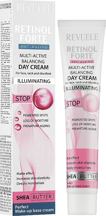 Мультиактивный дневной балансирующий крем для лица - Revuele Retinol Forte Multi-Active Balancing Day Cream — фото N2