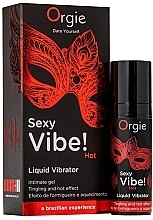 Збудливий гель із зігрівальним ефектом - Orgie Sexy Vibe! Hot Liquid Vibrator Intimate Gel — фото N2