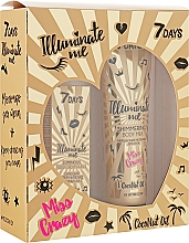 Духи, Парфюмерия, косметика Набор - 7 DAYS Illuminate Me Miss Crazy №2 (b/milk/150ml + fluid/50ml)