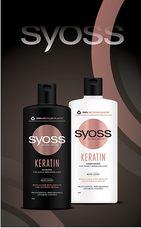 Набор "Keratin. Intensive Repair" - Syoss (shm/440ml + cond/440ml) — фото N3