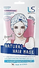 Духи, Парфюмерия, косметика Лечебная маска для волос с шапочкой "Йогурт для восстановления" - Lesasha Premium