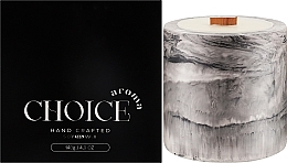 Парфумована свічка "Monoi Peche", мармур - Choice Aroma Candle — фото N2