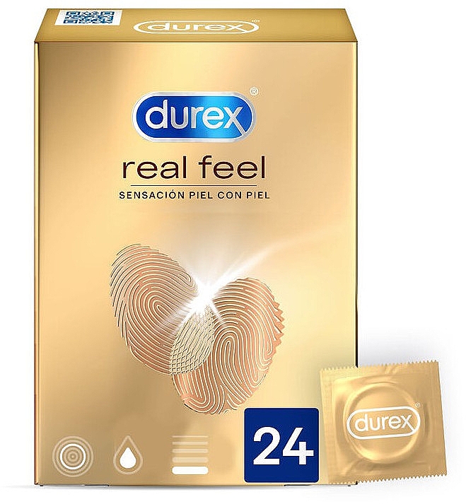 Презервативы "Естественные ощущения", 24 шт - Durex Real Feel Condoms — фото N1