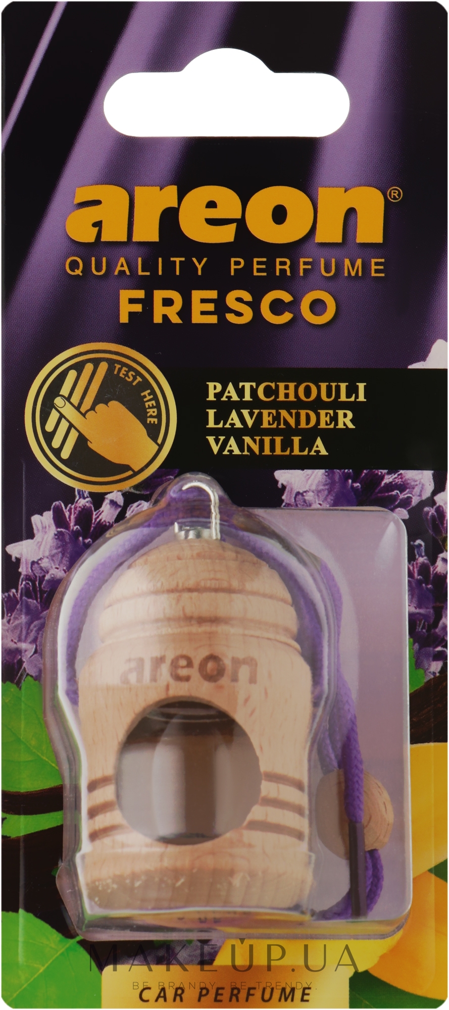 Ароматизатор для авто "Пачули-Лаванда-Ваниль" - Areon Fresco Patchouli Lavender Vanilla — фото 4ml