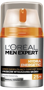 Зволожувальний крем для обличчя - L`Oreal Paris Men Expert Hydra Energetic Comfort Max 25+