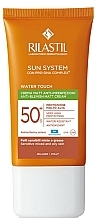 Духи, Парфюмерия, косметика Солнцезащитный матирующий крем для кожи с несовершенствами SPF 50+ - Rilastil Sun Sуstem Water Touch Anti-Blemish Matt Cream SPF 50+