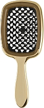 Расческа для волос лимитированная линейка, золото с черным - Janeke Superbrush Limited — фото N2