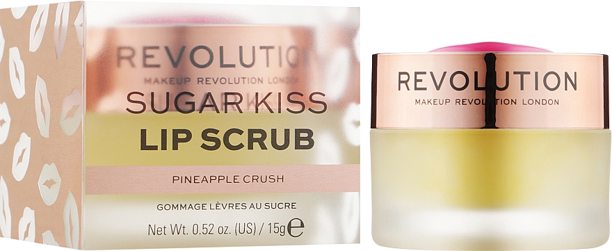 Скраб для губ "Ананасовый сок" - Makeup Revolution Lip Scrub Sugar Kiss Pineapple Crush — фото N2